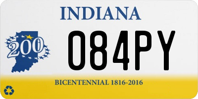 IN license plate 084PY