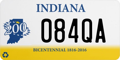 IN license plate 084QA