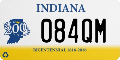 IN license plate 084QM