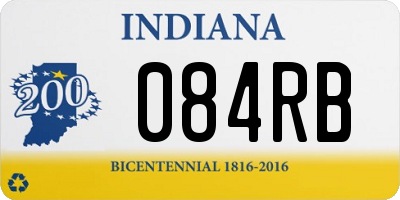 IN license plate 084RB