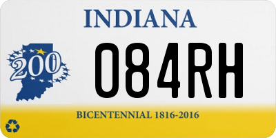 IN license plate 084RH