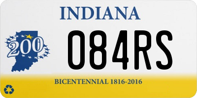 IN license plate 084RS