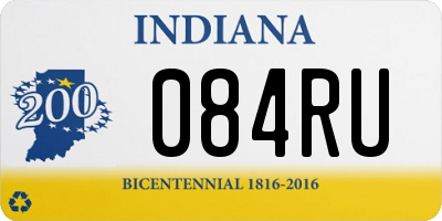 IN license plate 084RU