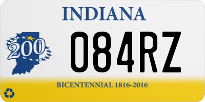 IN license plate 084RZ