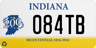 IN license plate 084TB