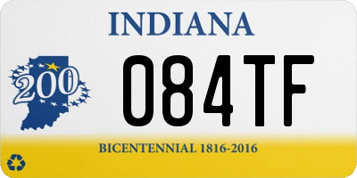 IN license plate 084TF