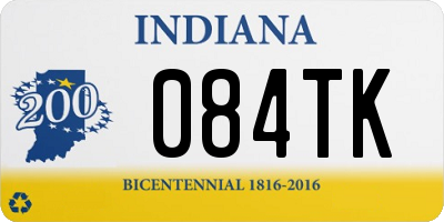 IN license plate 084TK