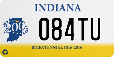 IN license plate 084TU