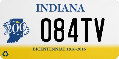 IN license plate 084TV