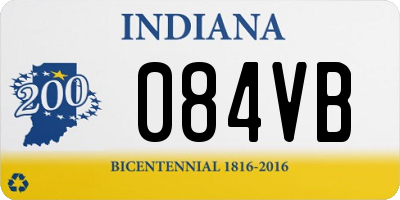 IN license plate 084VB