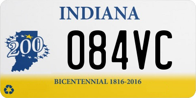 IN license plate 084VC