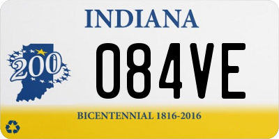 IN license plate 084VE