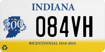 IN license plate 084VH