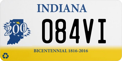 IN license plate 084VI