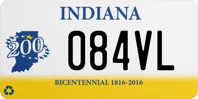 IN license plate 084VL