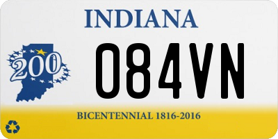 IN license plate 084VN