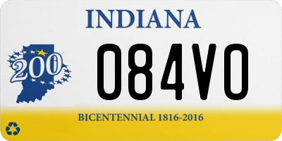 IN license plate 084VO