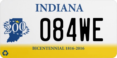 IN license plate 084WE