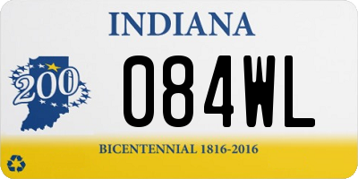 IN license plate 084WL