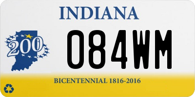 IN license plate 084WM