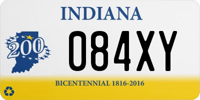 IN license plate 084XY