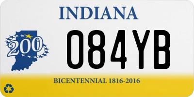 IN license plate 084YB