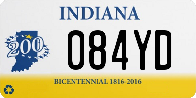 IN license plate 084YD