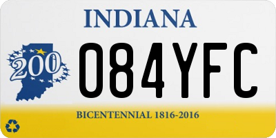 IN license plate 084YFC