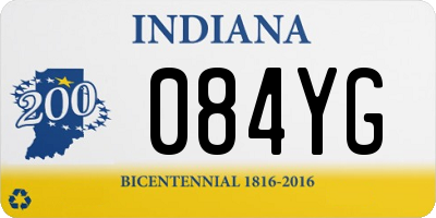 IN license plate 084YG