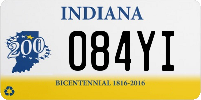 IN license plate 084YI