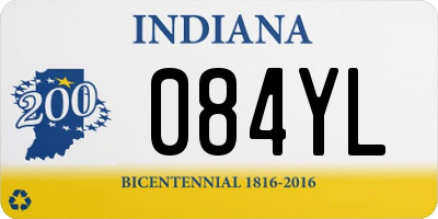 IN license plate 084YL