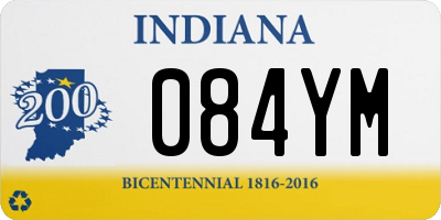 IN license plate 084YM