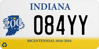 IN license plate 084YY