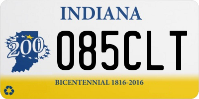 IN license plate 085CLT