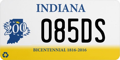 IN license plate 085DS