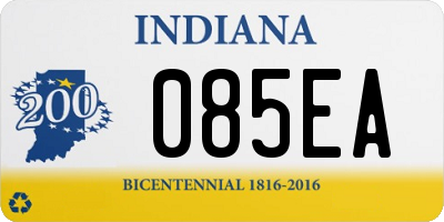 IN license plate 085EA