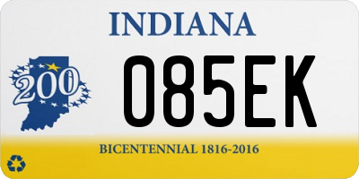 IN license plate 085EK