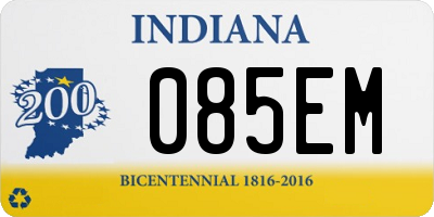 IN license plate 085EM