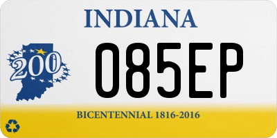 IN license plate 085EP