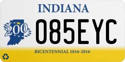 IN license plate 085EYC