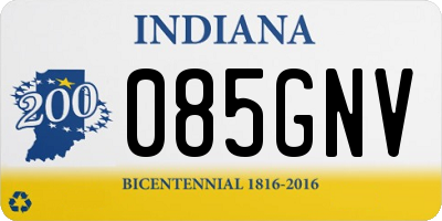 IN license plate 085GNV