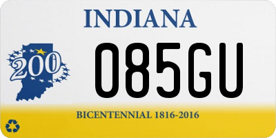 IN license plate 085GU