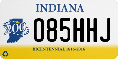 IN license plate 085HHJ