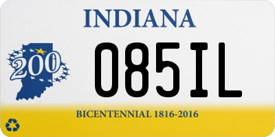 IN license plate 085IL