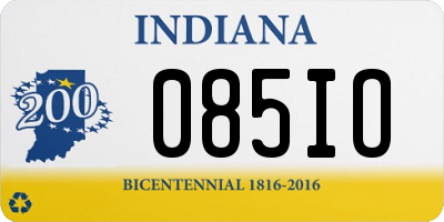 IN license plate 085IO