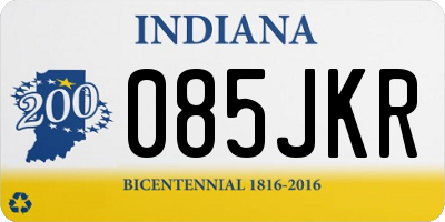 IN license plate 085JKR