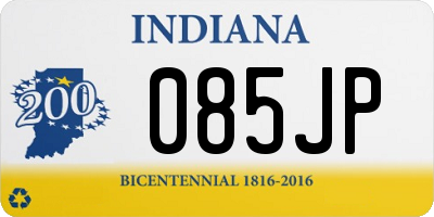 IN license plate 085JP