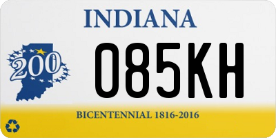 IN license plate 085KH