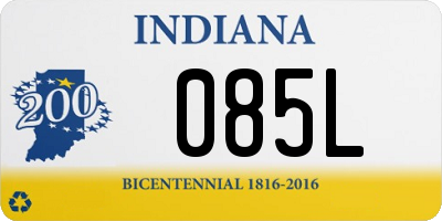 IN license plate 085L