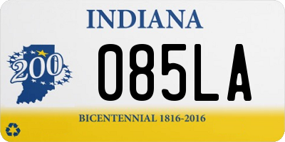 IN license plate 085LA